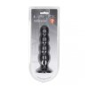 Quad Rattle Liquid Silicone Anal Plug - XL - Black